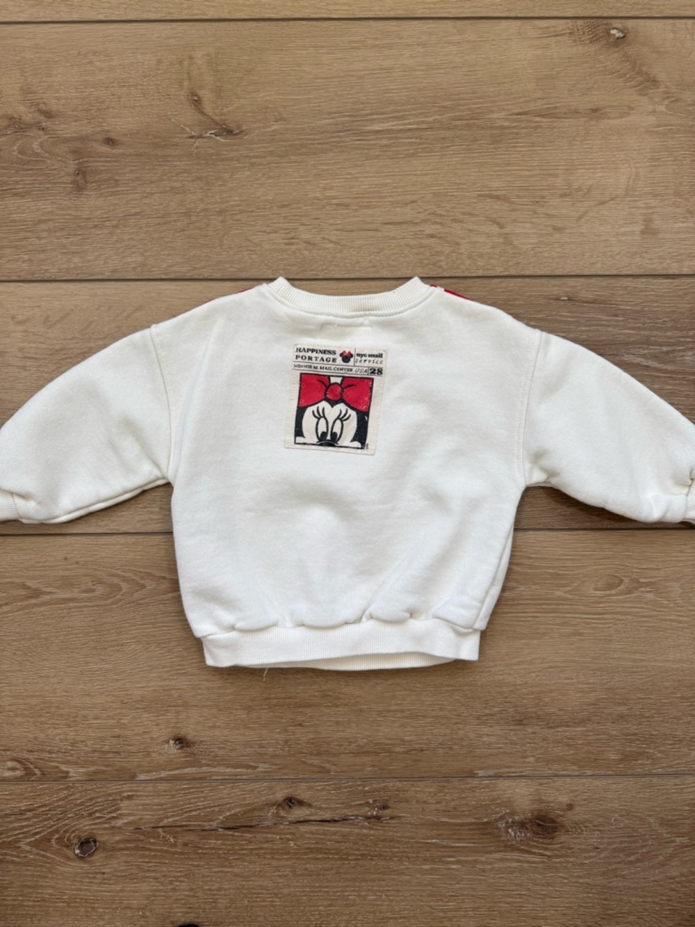Zara Disney Minnie Mouse White Kids Sweatshirt - Picture 3 of 3